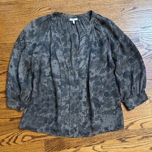 Joie v-neck silk top, small